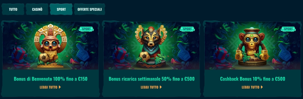 Spinanga bonus casinò